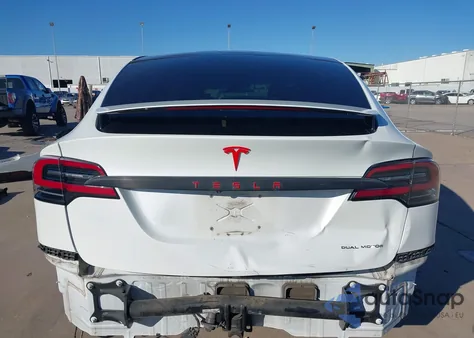 2020 Tesla Model X Long Range Dual Motor All-Wheel Drive/Long Range Plus Dual Motor All-Wheel Drive from USA, damaged, VIN 5YJXCBE21LF228901